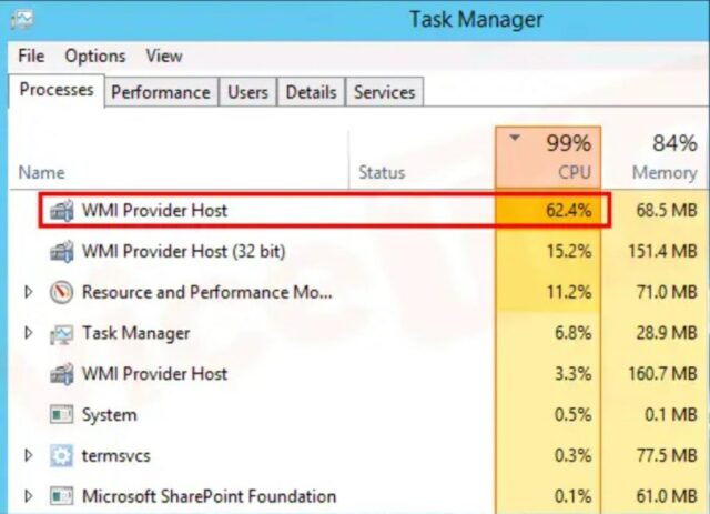 apa wmi Provider Host windows