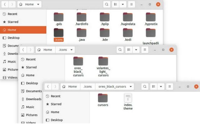 folder icons kursor ubuntu