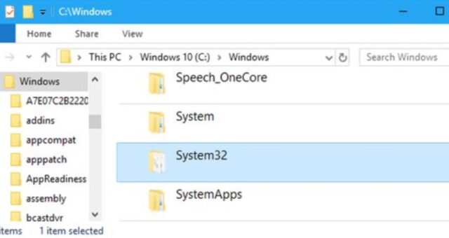 fungsi file system32