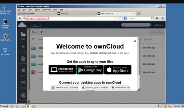 owncloud di windows