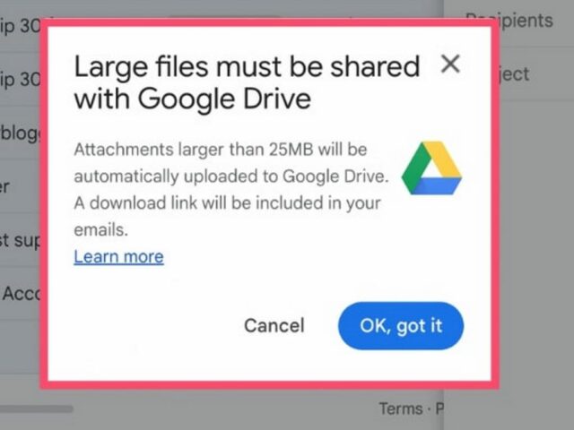 mengirim file besar gmail